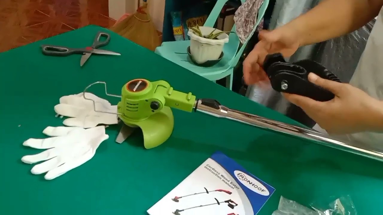 How to install grass cutter.