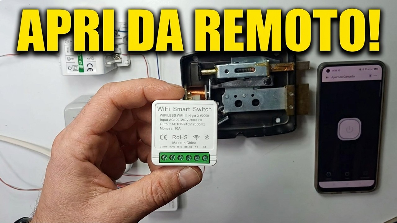 COME APRIRE UN CANCELLO PORTA DA REMOTO CON LO SMARTPHONE UTILIZZANDO SONOFF EWELINK