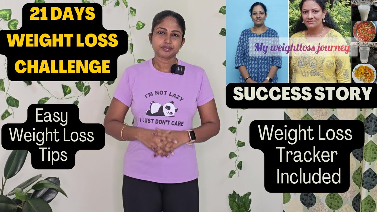 21 Days Weight Loss Challenge | Diet & Workout Preparation | Weight Loss Tracker