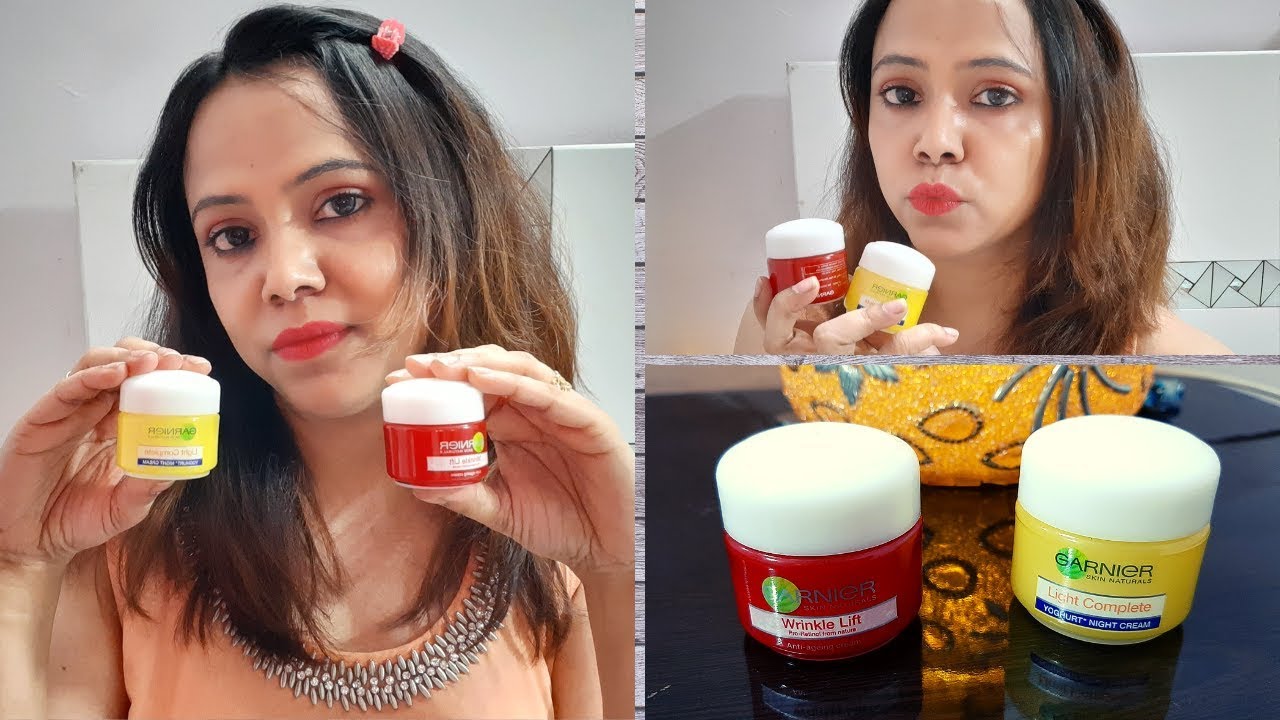 Garnier Light Night Cream V/S Garnier Wrinkle Lift Cream | COMPARISON Video..
