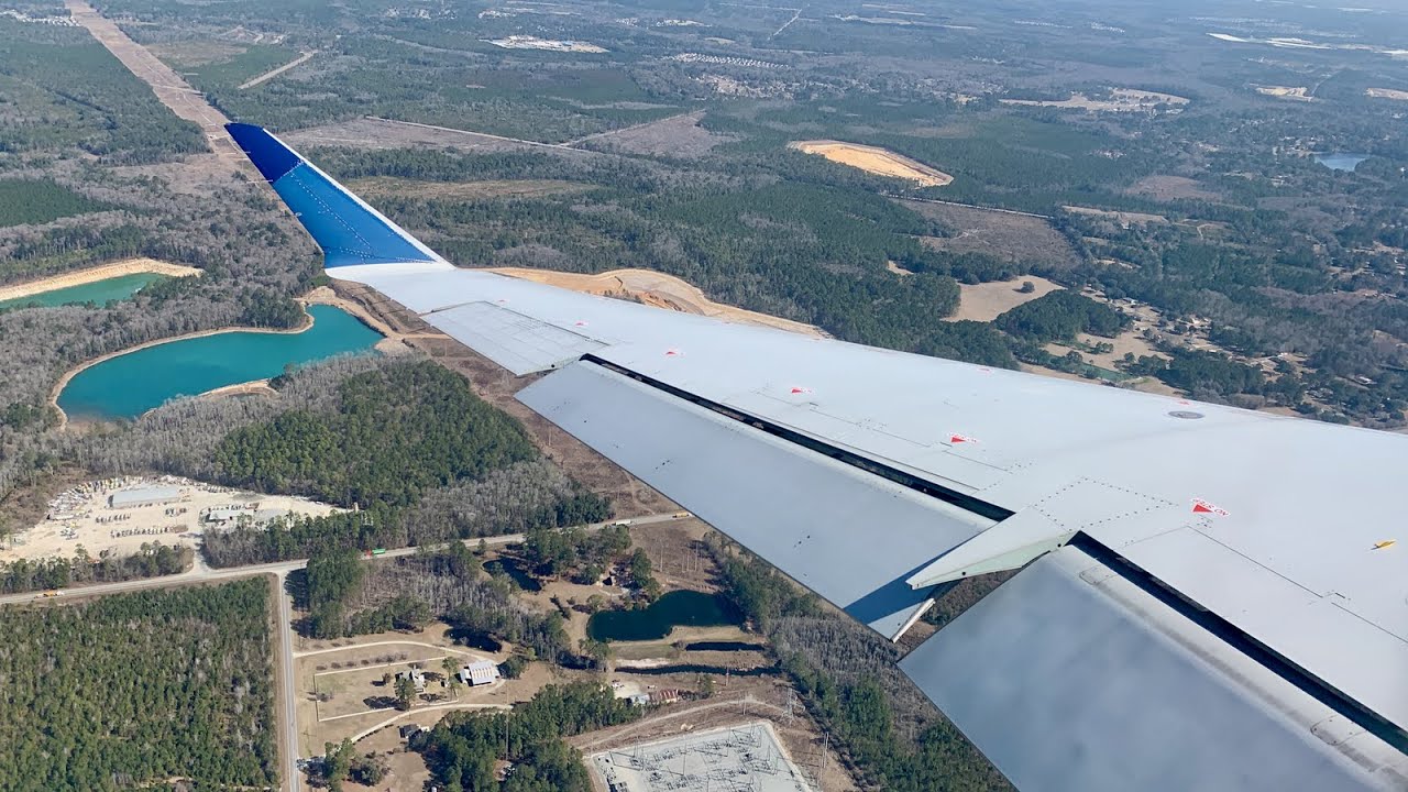 Scenic Approach & Landing Savannah Georgia – Delta Airlines – Bombardier CRJ-900 –N307PQ