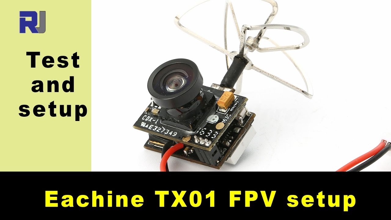 Eachine TX01 25mW FPV Transmitter setup and test