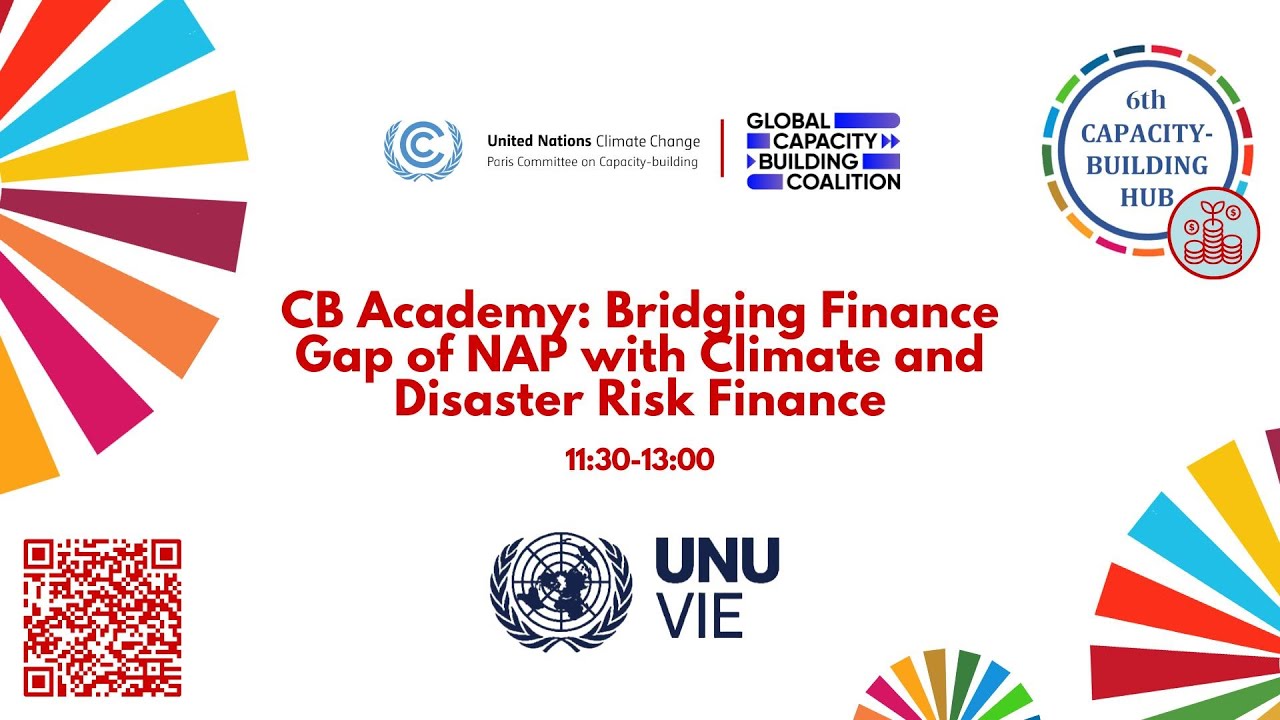 CB Academy: Bridging Finance Gap of NAP with Climate and Disaster Risk Finance