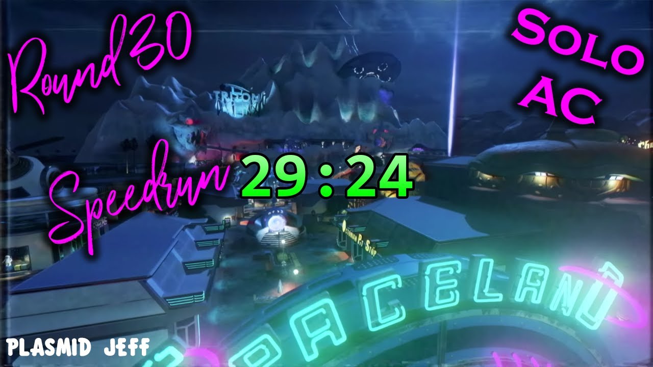 Zombies in Spaceland Round 30 Speedrun (All Cards) 29:24
