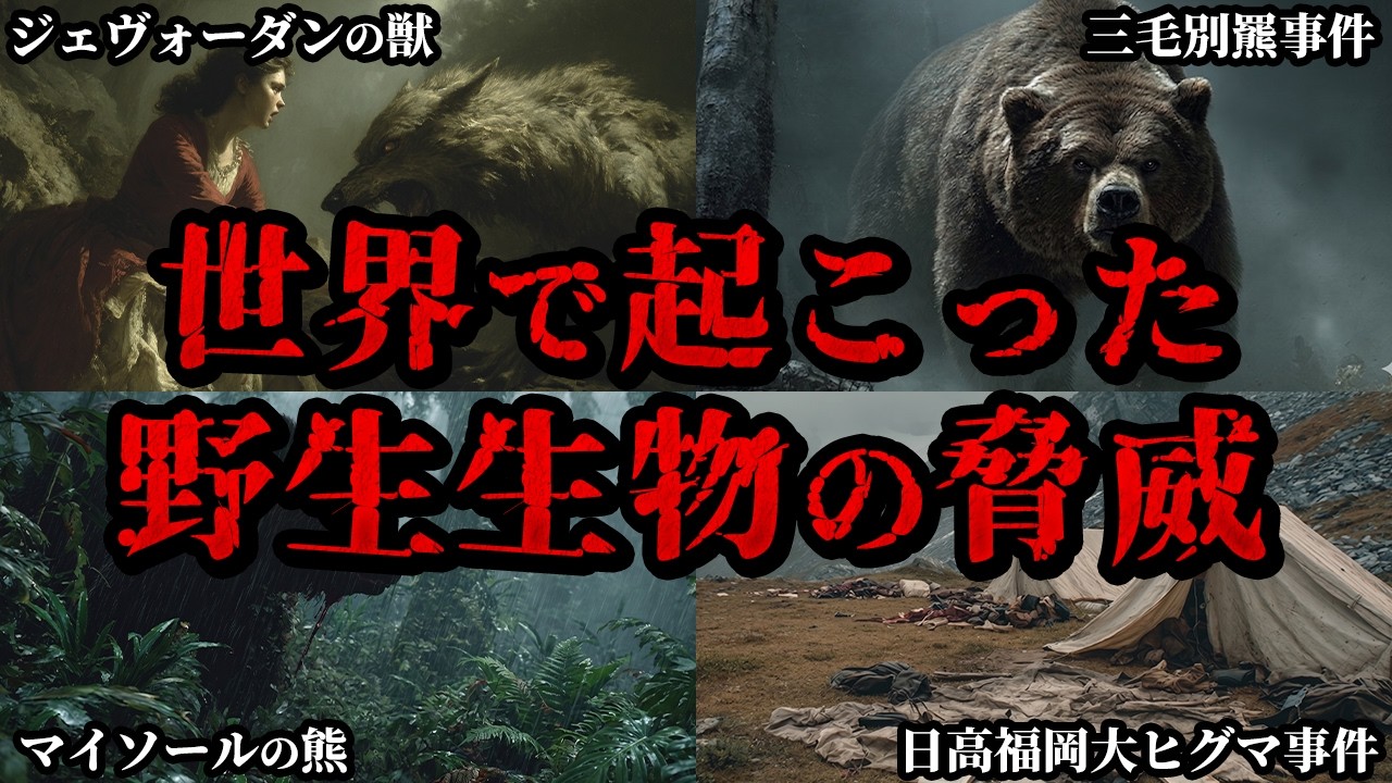 【ゆっくり解説】世界で起こったゾッとする獣害事件5選