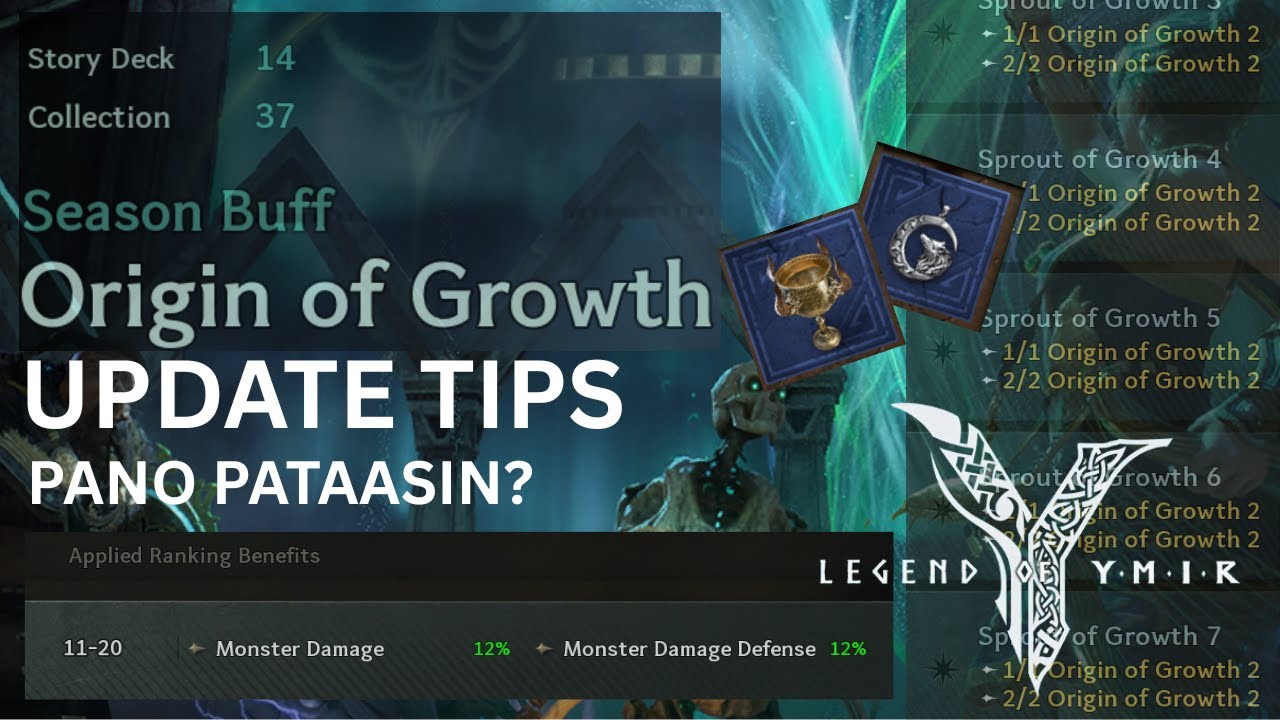 LEGEND OF YMIR - ORIGIN OF GROWTH TIPS | INCREASE POINTS? | EVENT ROUTINE