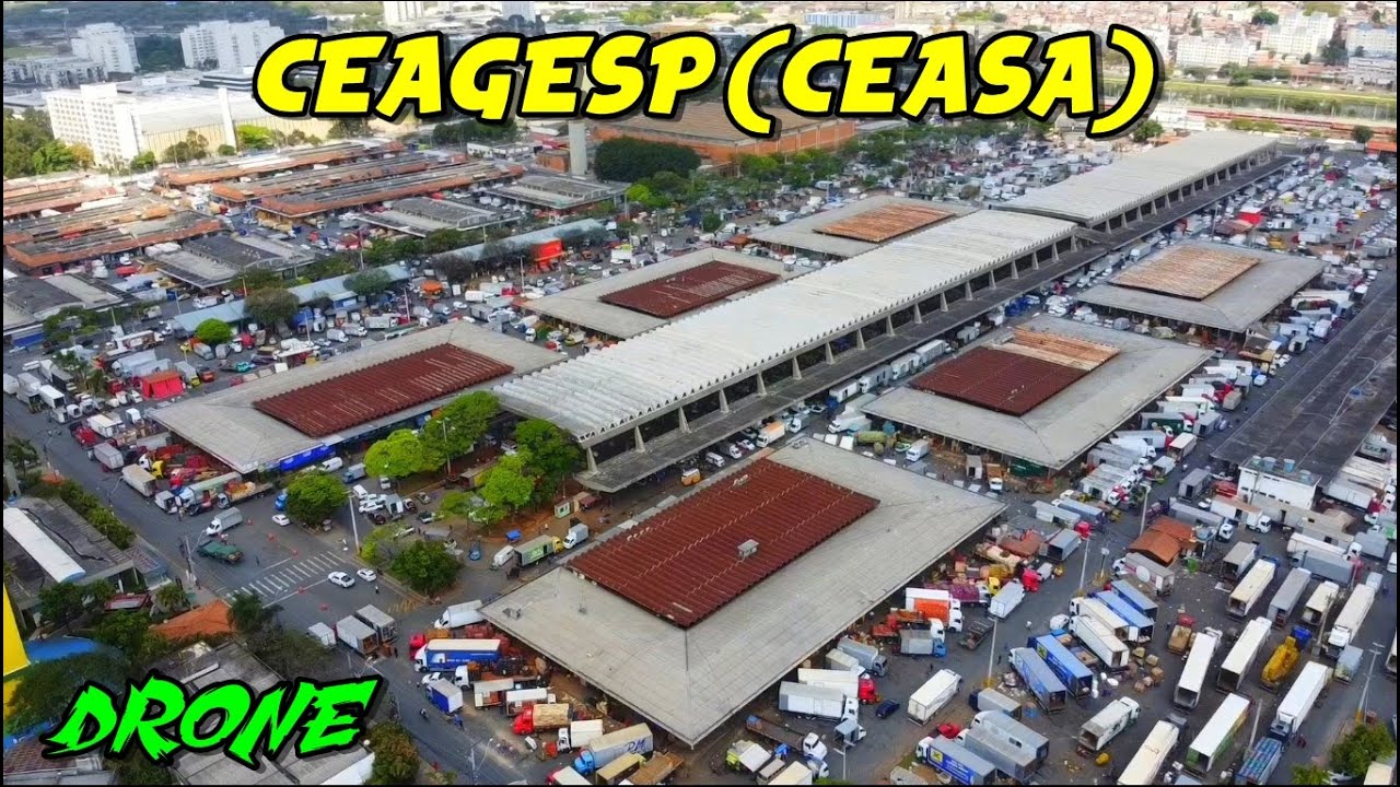 Drone sobrevoa a CEAGESP (Ceasa) - zona oeste de São Paulo