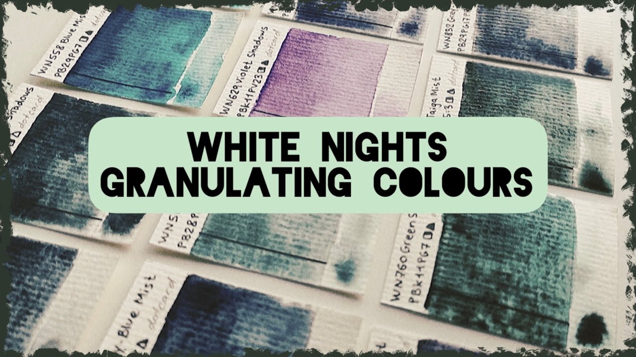 Which of the 15 granulating White Nights watercolors I end up buying?