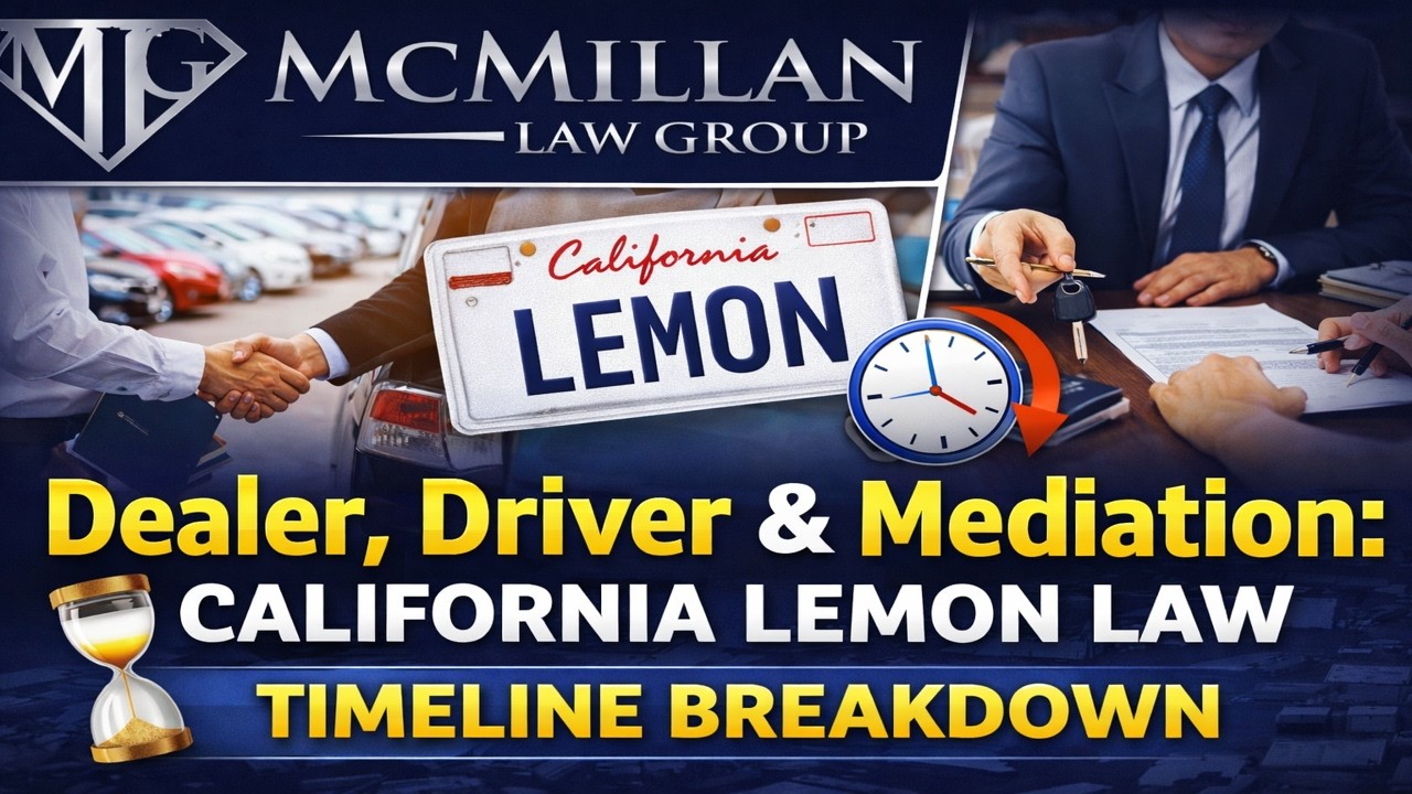 Dealer, Driver & Mediation: California Lemon Law Timeline Breakdown