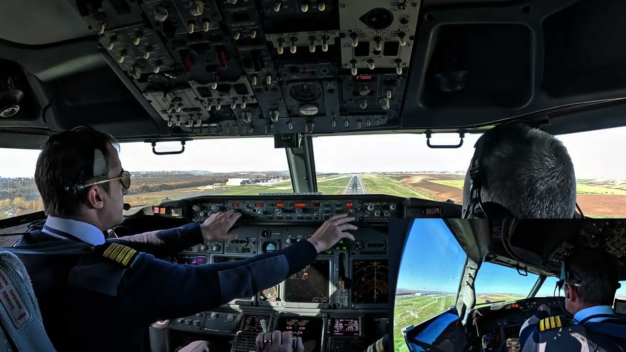 Pilot's Eye - Inside the Cockpit of an Boeing 737-700 NG  |  Take Off And Landing Full Flight