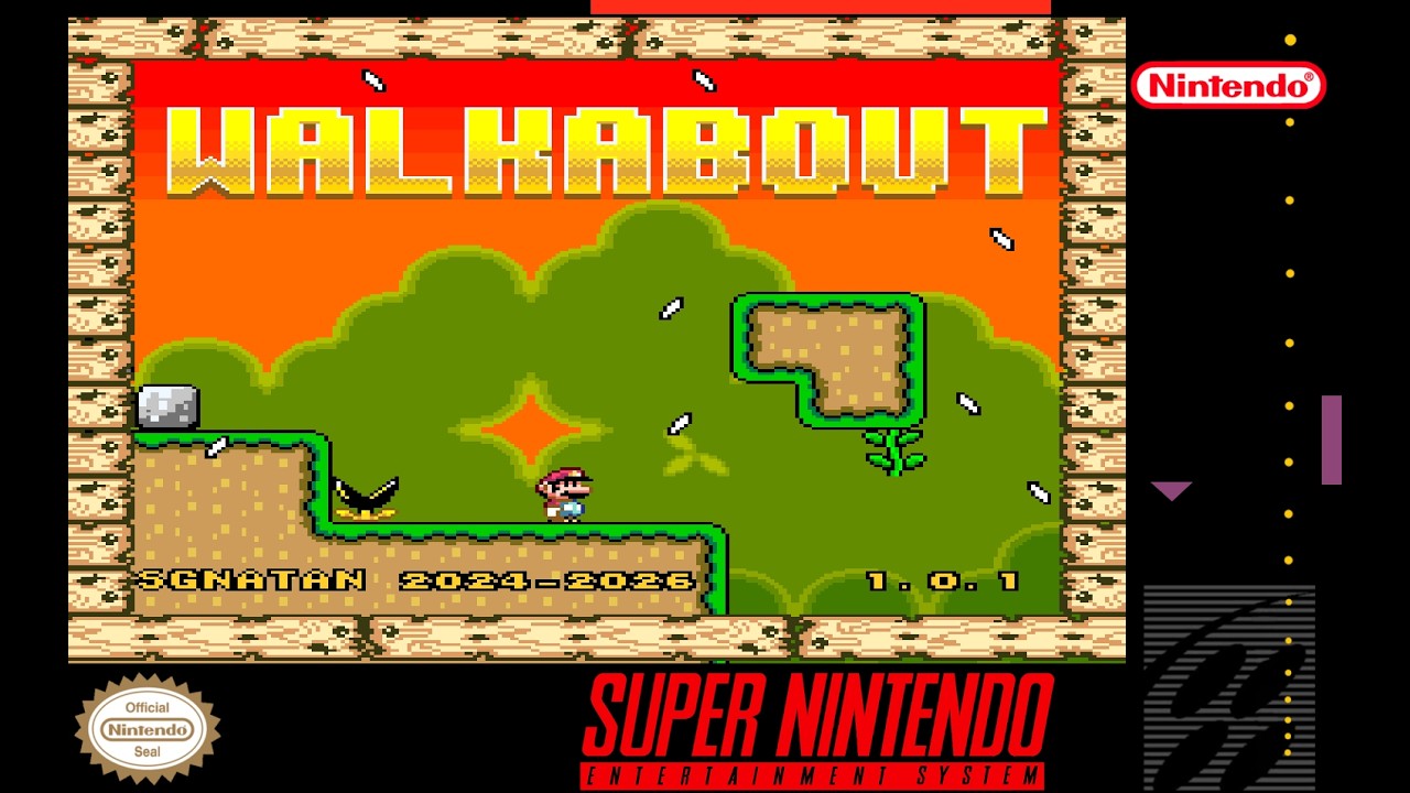 [4K/60FPS] Walkabout (V1.0.1) (2024-2026) SMW Hack Прохождение