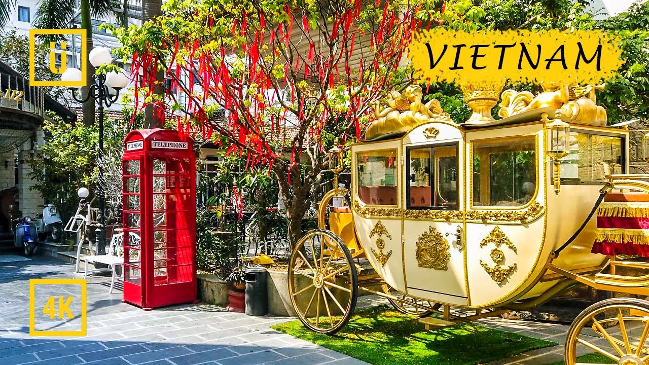 Walking in Vietnam. Da Nang City walk: Northern districts. Binaural Audio. [4K walking tour]