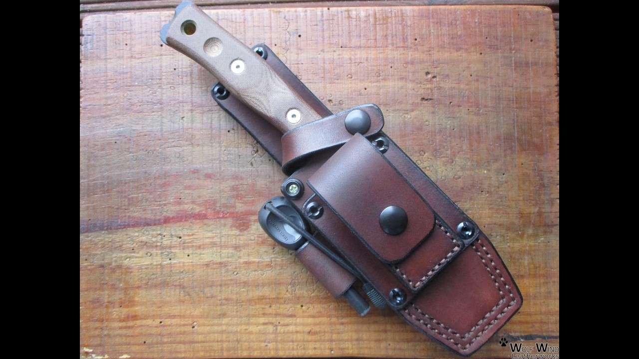 WOLF WIND LEATHERWORKS - TOPS BOB FIELDCRAFT - Bushcraft sheath