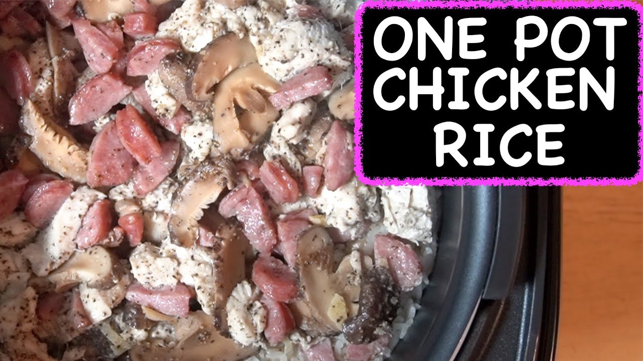 EASY one pot chicken and rice using rice cooker | Cooking with the Ley Sisters