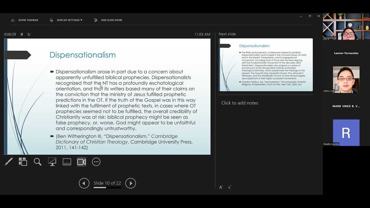 REV Lesson 05 What is Dispensationalism