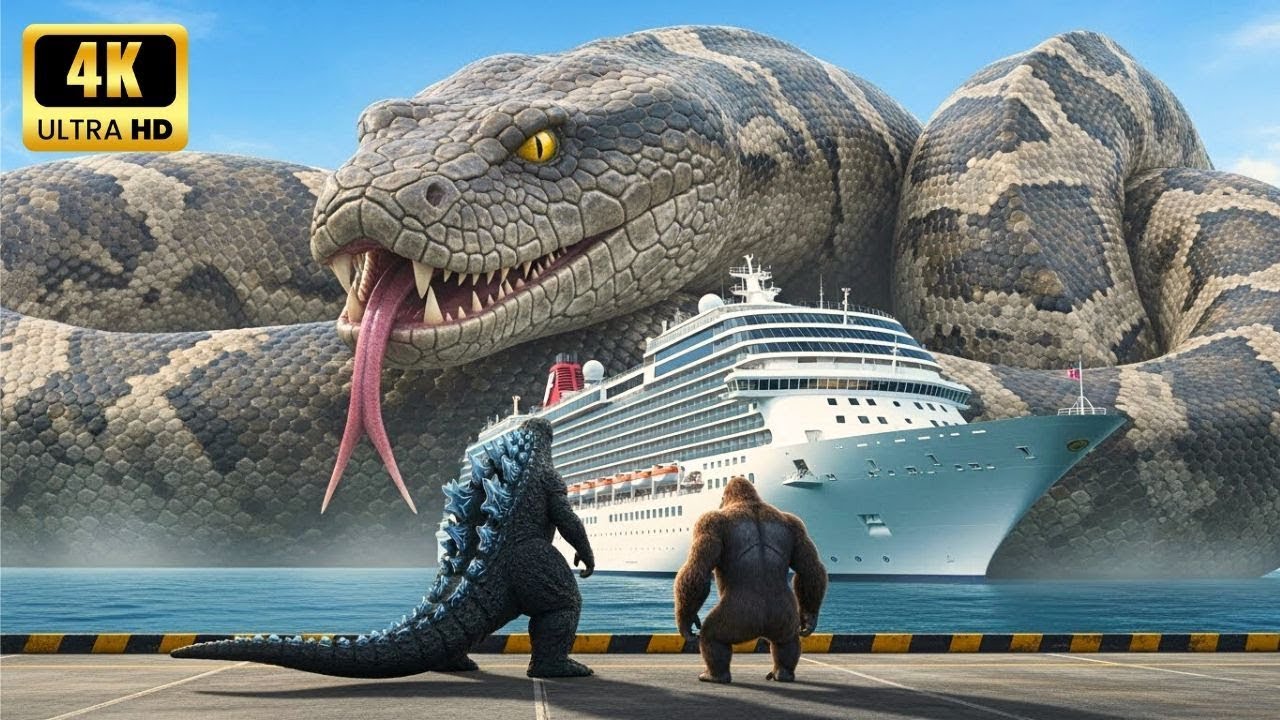 KING KONG and GODZILLA vs. GIANT PYTHON SNAKE: Epic Battles From Space to the City | King Kong Movie