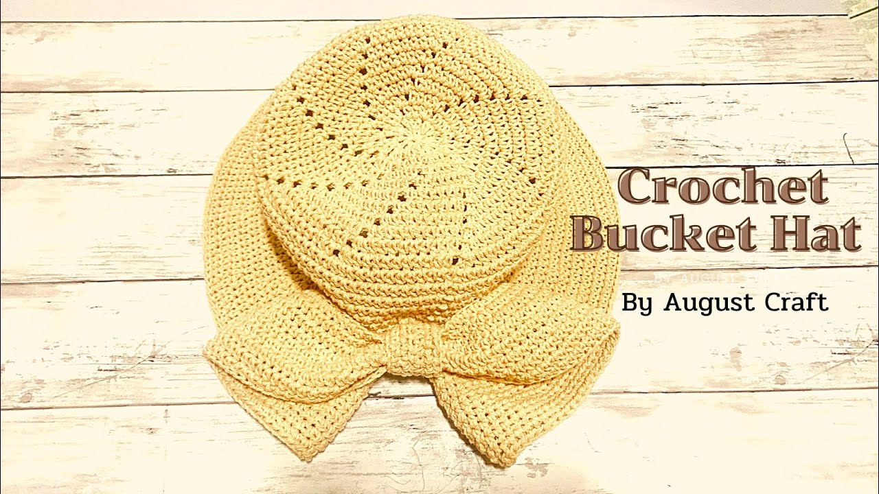 🧶☀️ Crochet Bucket Hat for Summer | Crochet Hat Tutorial for beginners
