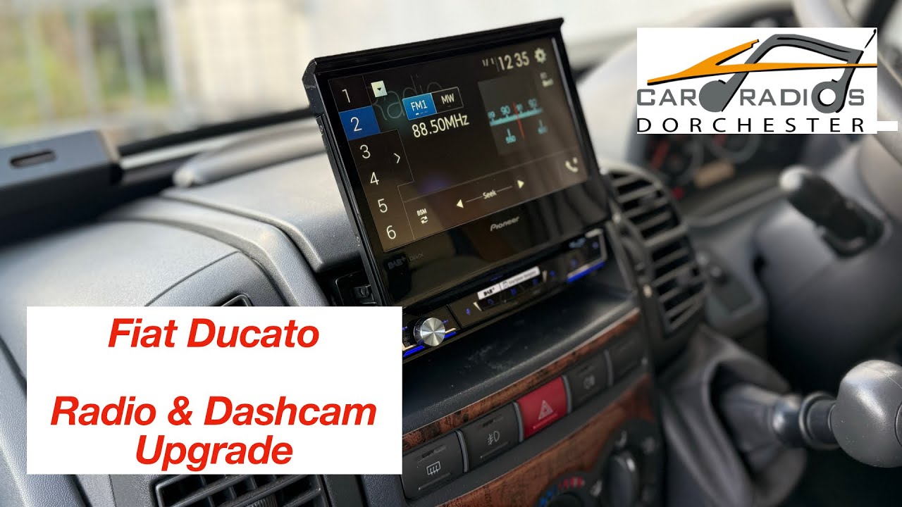 Fiat Ducato Pioneer Flip Out Screen & Dash Camera Upgrade (TIMELAPSE)