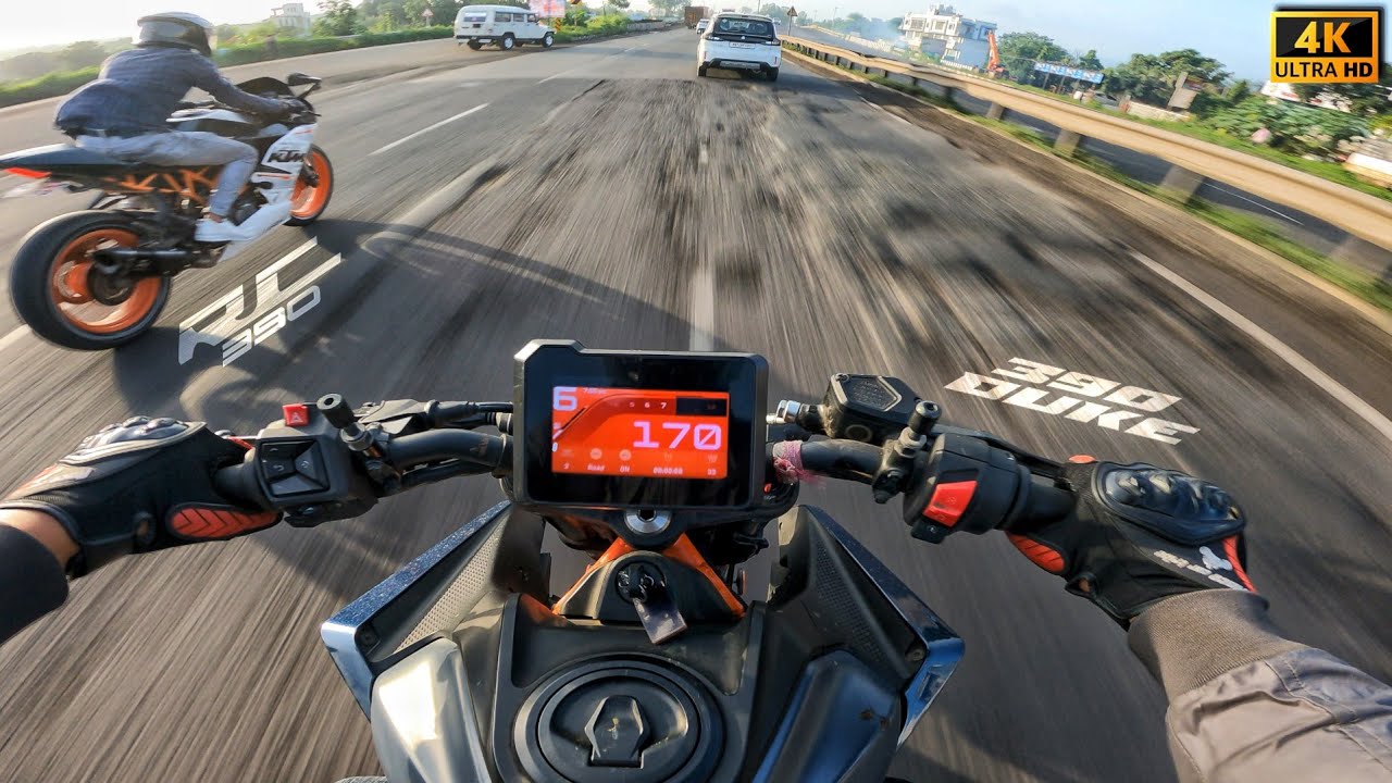 Ktm Duke 390 GEN3 ⚡ Full Throttle On Highway Duke 390 Power Test 🔥 #motovlog 