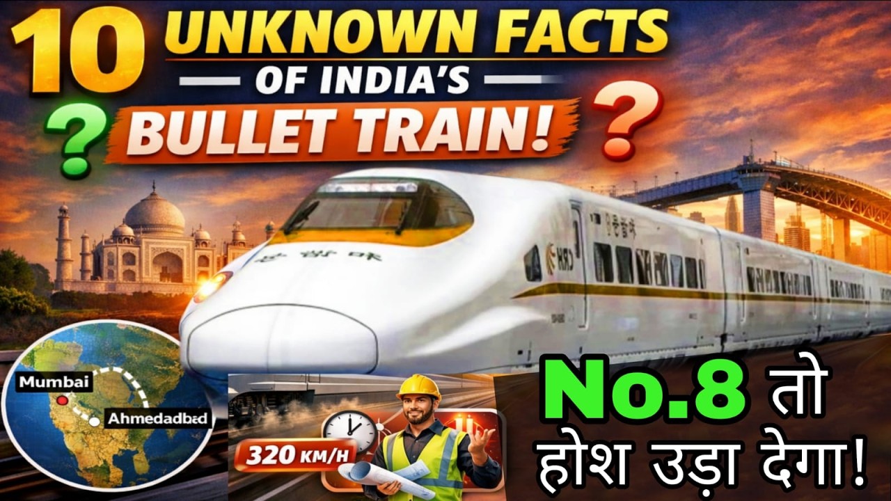 10 unknown & amazing facts of india's bullet train