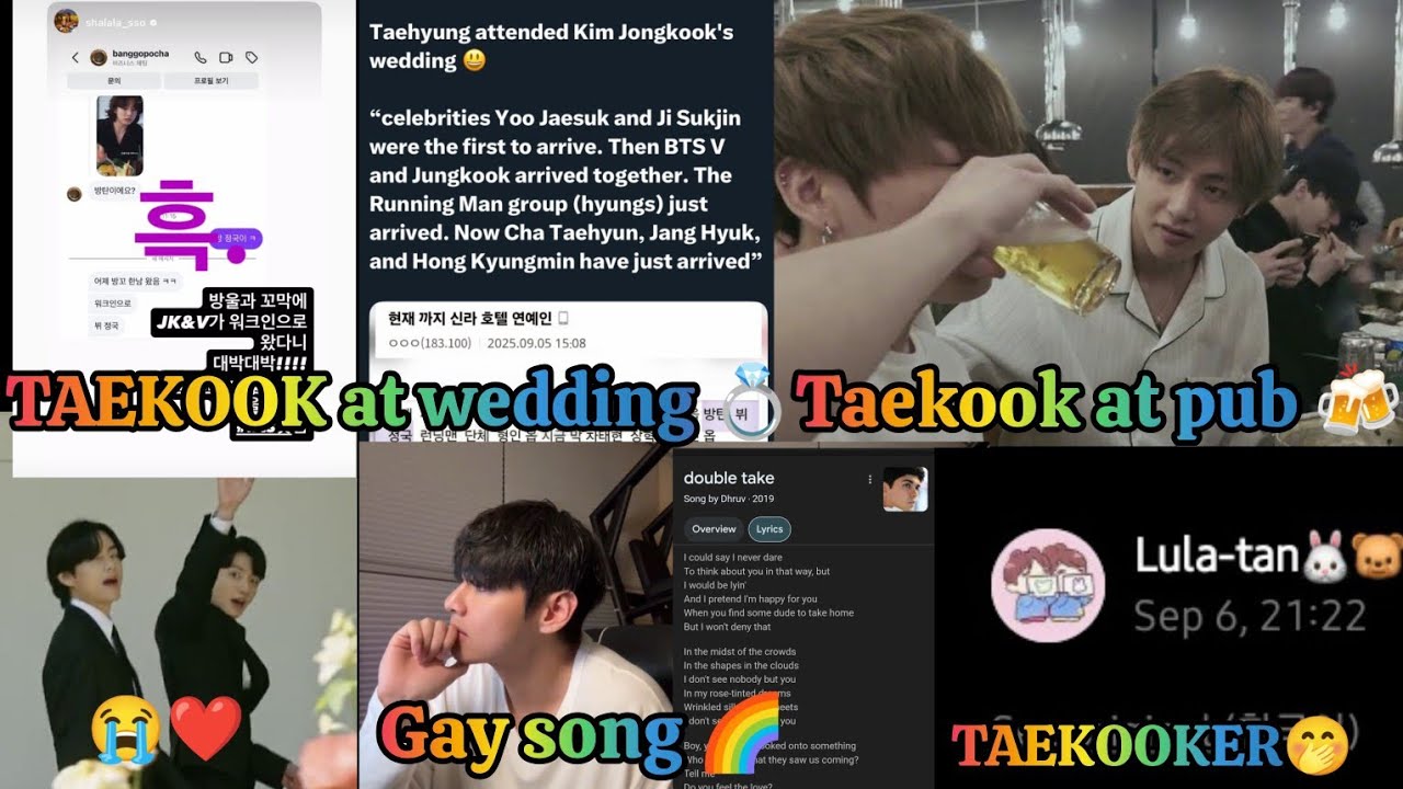 Taekook went to friend's wedding then running at han river and then went to pub for date night 😭❤️