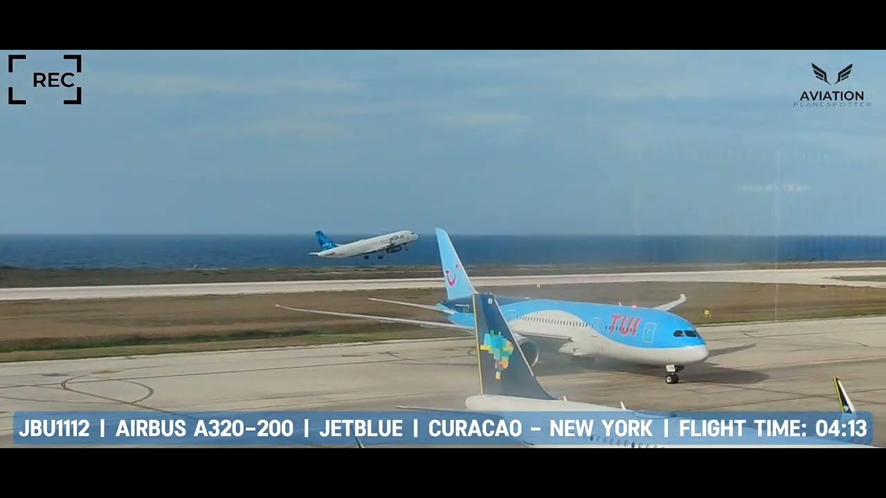 10 minutes of planespotting at Curacao hato airport with aircraft identification.
