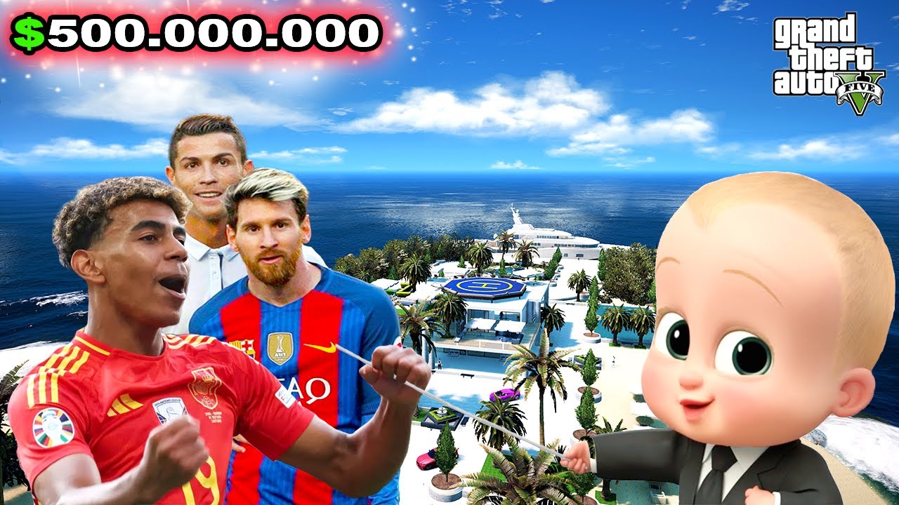 RONALDO VE MESSİ BEBEK EMLAKTAN LAMINE YAMAL'A  SÜPER LÜKS EV ALIYOR! - GTA 5