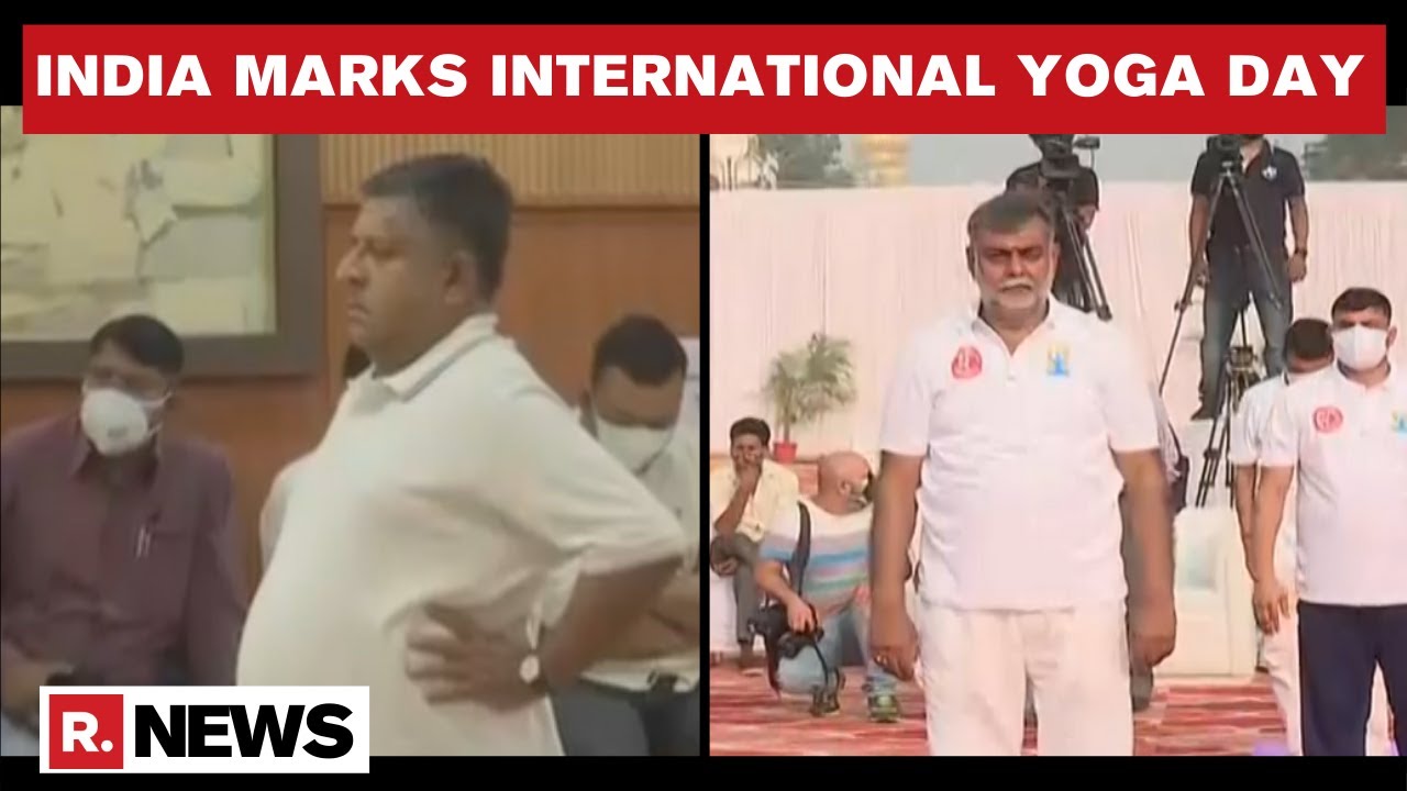International Yoga Day: Union Ministers RS Prasad & Prahlad Patel Celebrate Yoga Day | Republic TV