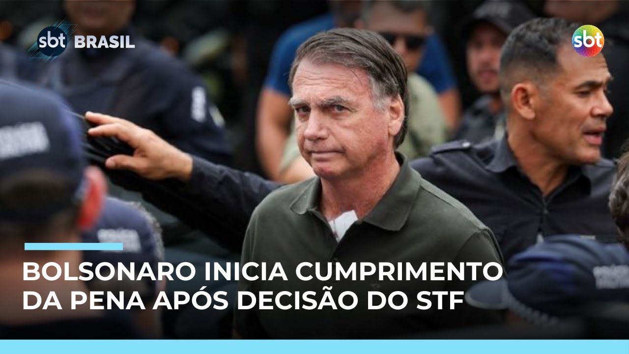 Bolsonaro começa a cumprir pena de 27 anos por tentativa de golpe após decisão do STF | #SBTBrasil