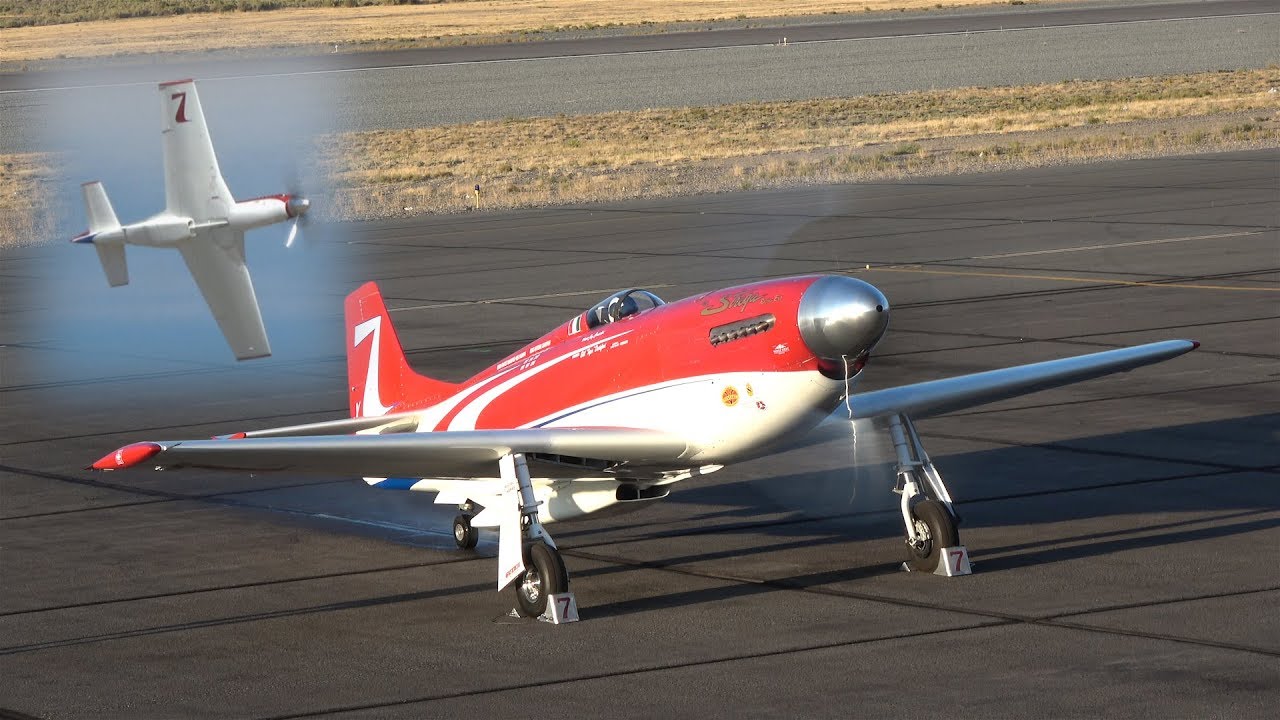 Unlimited Air Racer 'Strega', test flight and qualification. Reno 2017