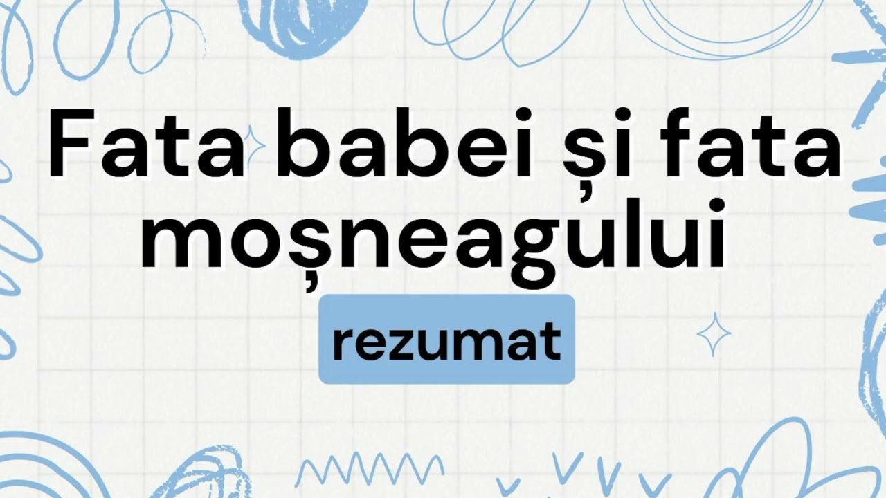 Fata babei si fata mosneagului REZUMAT