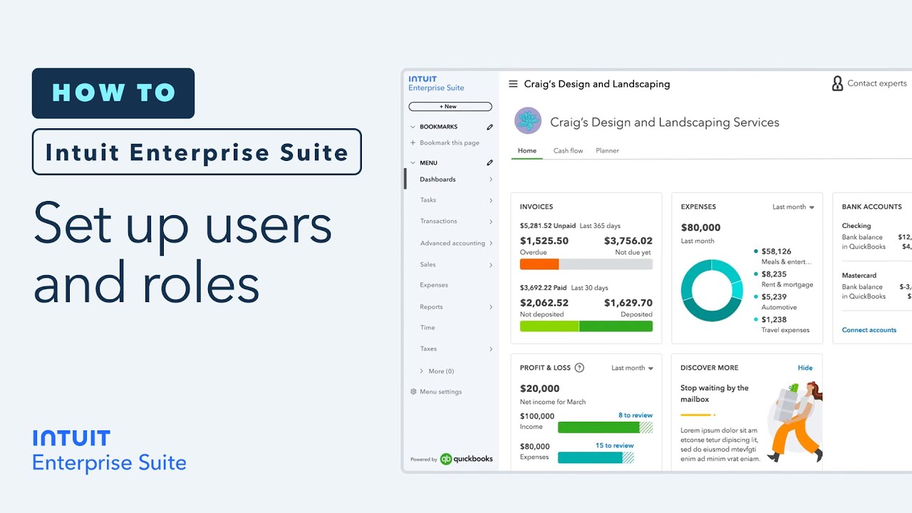 How to set up users and roles in Intuit Enterprise Suite