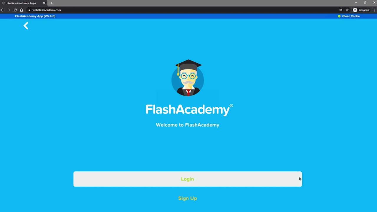FlashAcademy | How to login on a Desktop