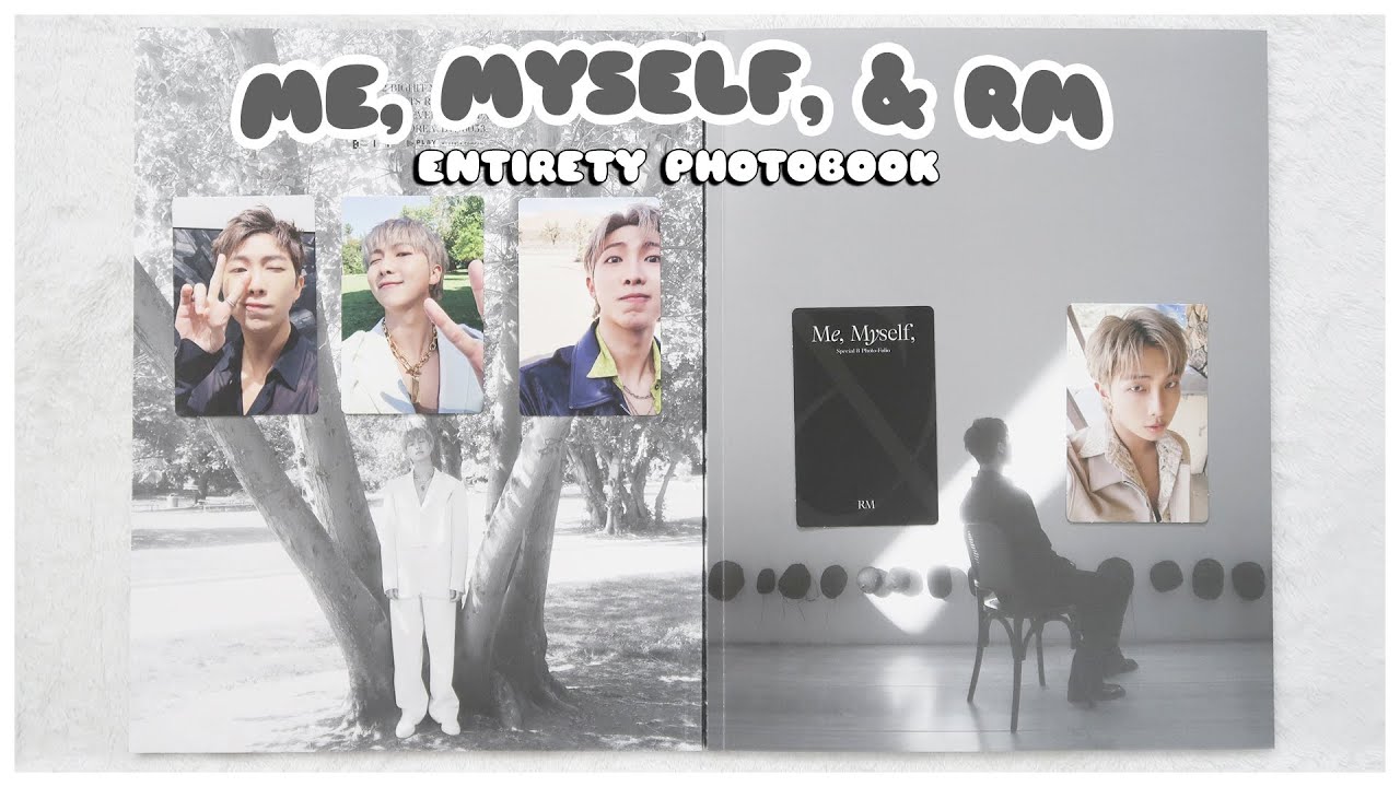 ✨ unboxing bts namjoon - me, myself, and rm - entirety photobook + photocards | 방탄소년단 김남준