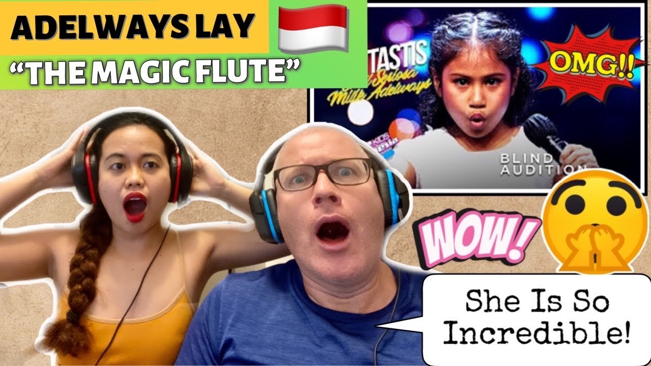 Adelways Lay - The Magic Flute | Blind Auditions | The Voice Kids Indonesia | REACTION!❤️🇮🇩