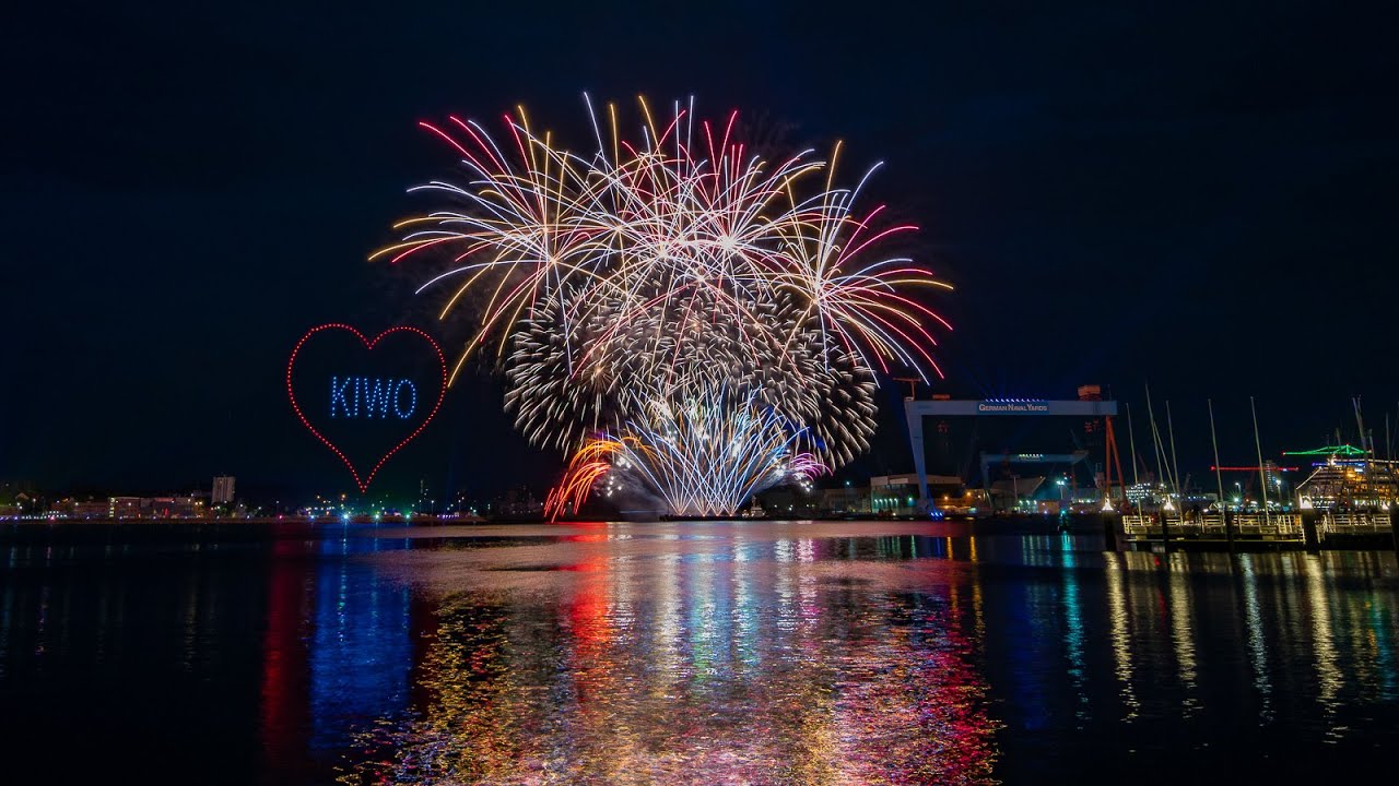 Feuerwerk zur Kieler Woche 2022