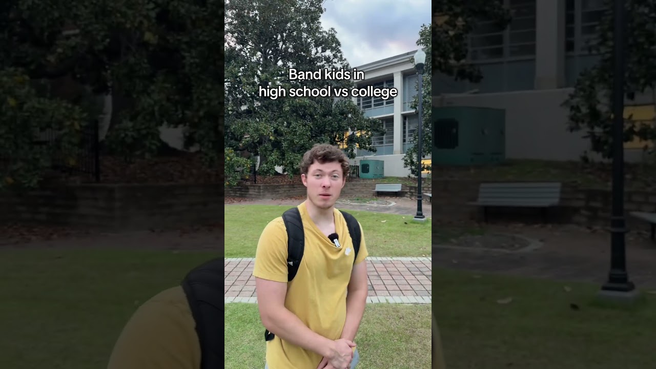 Band kids in high school vs college