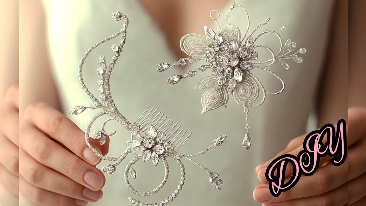 From Simple to Stunning: DIY Luxury Hair Comb for Brides💫✨