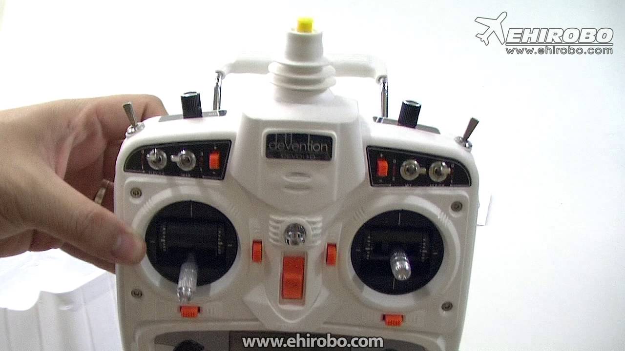 eHIROBO.com Open Box WALKERA DEVO 10 Transmitter with RX1002 Receiver White Edition 2.4GHz