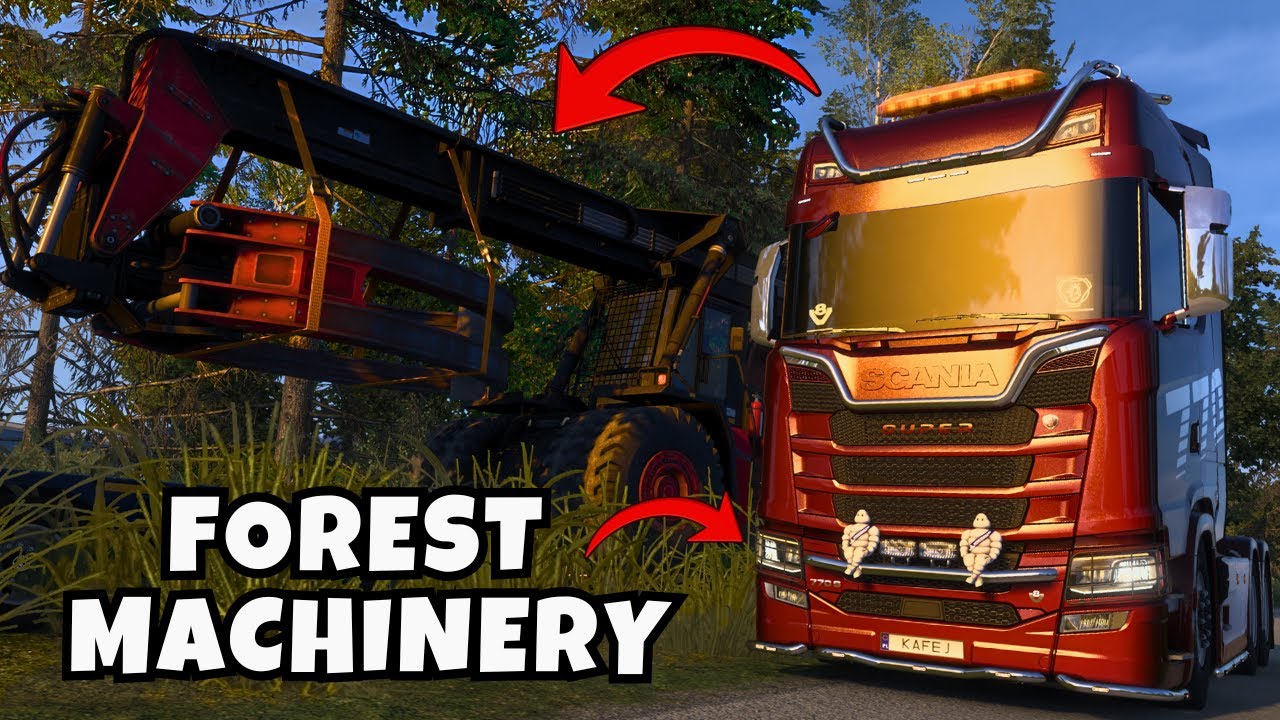 ETS2: OGROMNA Mapa Nordic Horizons! Forest Machinery & Akcesoria 