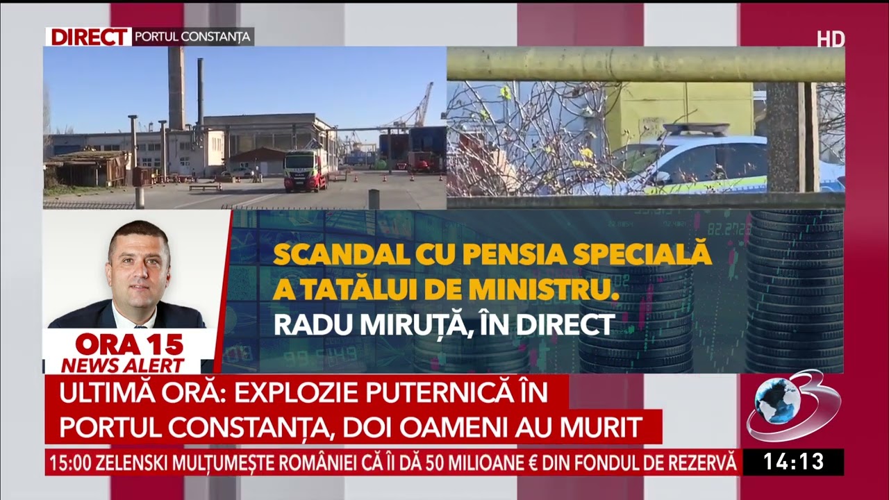 Explozie puternică &icirc;n portul Constanța, doi oameni au murit
