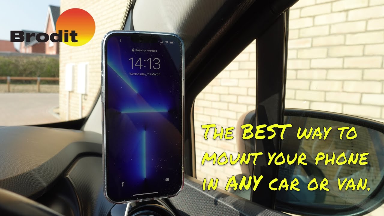 The BEST way to mount your phone in ANY car or van. Looking at the Brodit Pro Clip & Phone Holders