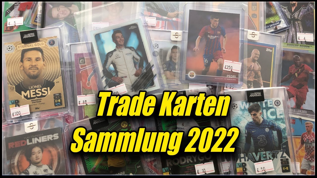 Meine Tausch Fußball Karten Sammlung aus diesem Jahr - Soccer Trade Karten 2022