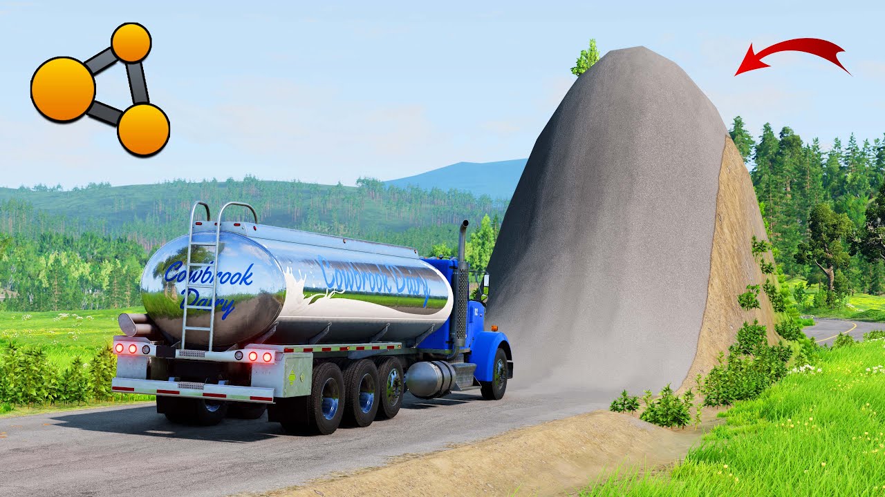 Cars vs Giant Bulge #1 – 100 Cars Launched Into the Air! BeamNG.drive Extreme Physics