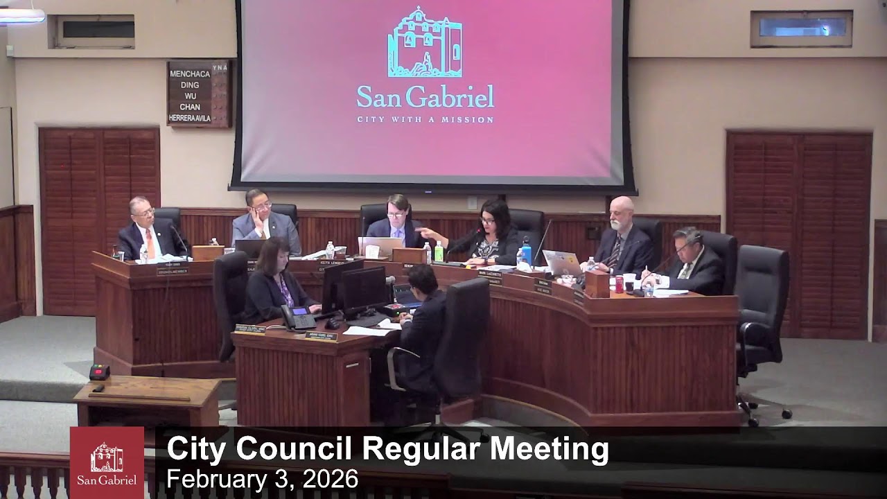 City Council Regular Meeting - February 3, 2026 - City of San Gabriel