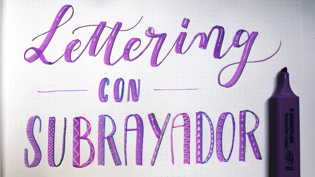 Cómo Hacer Lettering con Subrayadores Staedtler - Alfabeto en minúsculas