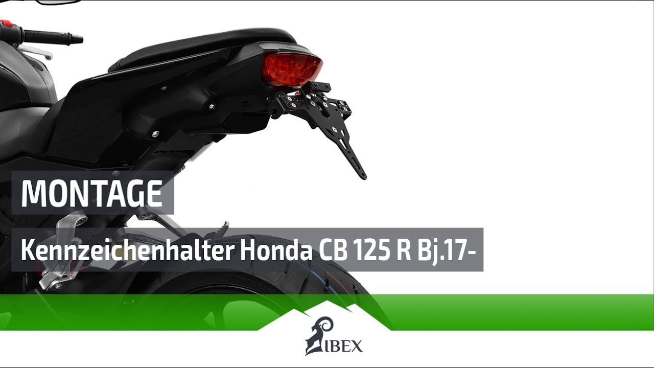 ZIEGER ® Kennzeichenhalter, kompatibel mit Honda CB 125 | Montageanleitung / Tutorial