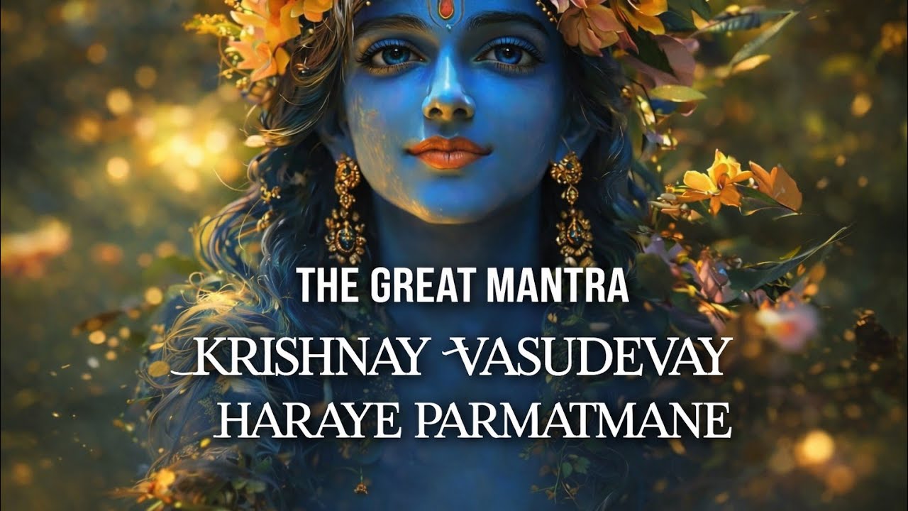 108 Times Krishnaye Vasudevaya 🙏 | Krishna Mantra for Sleep, Peace & Positivity...