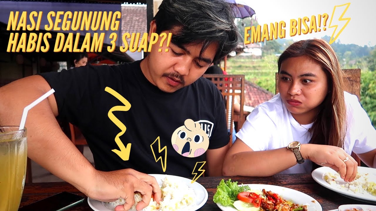 NASI SEGUNUNG HABIS DALAM 3 SUAP!? 😱 EMANG BISA!??😱