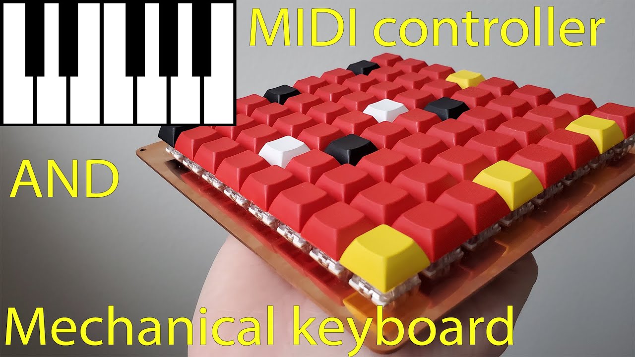 MIDI controller using mechanical keyboard switches (prototype #2)